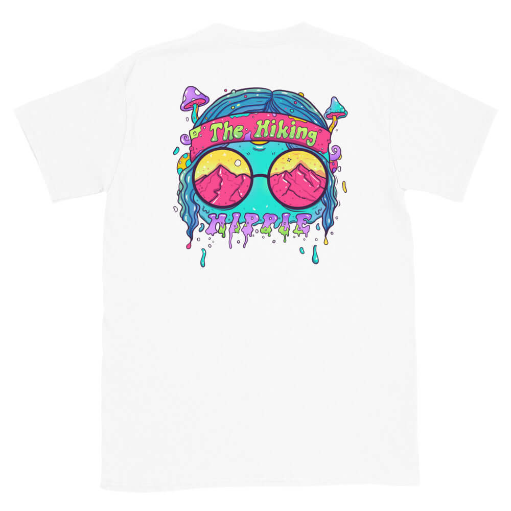 White Trippy Hippie T-Shirt Front View