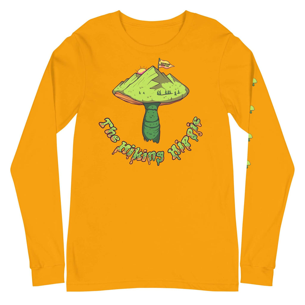 Gold Long Sleeve Mushroom Mountain Shirt