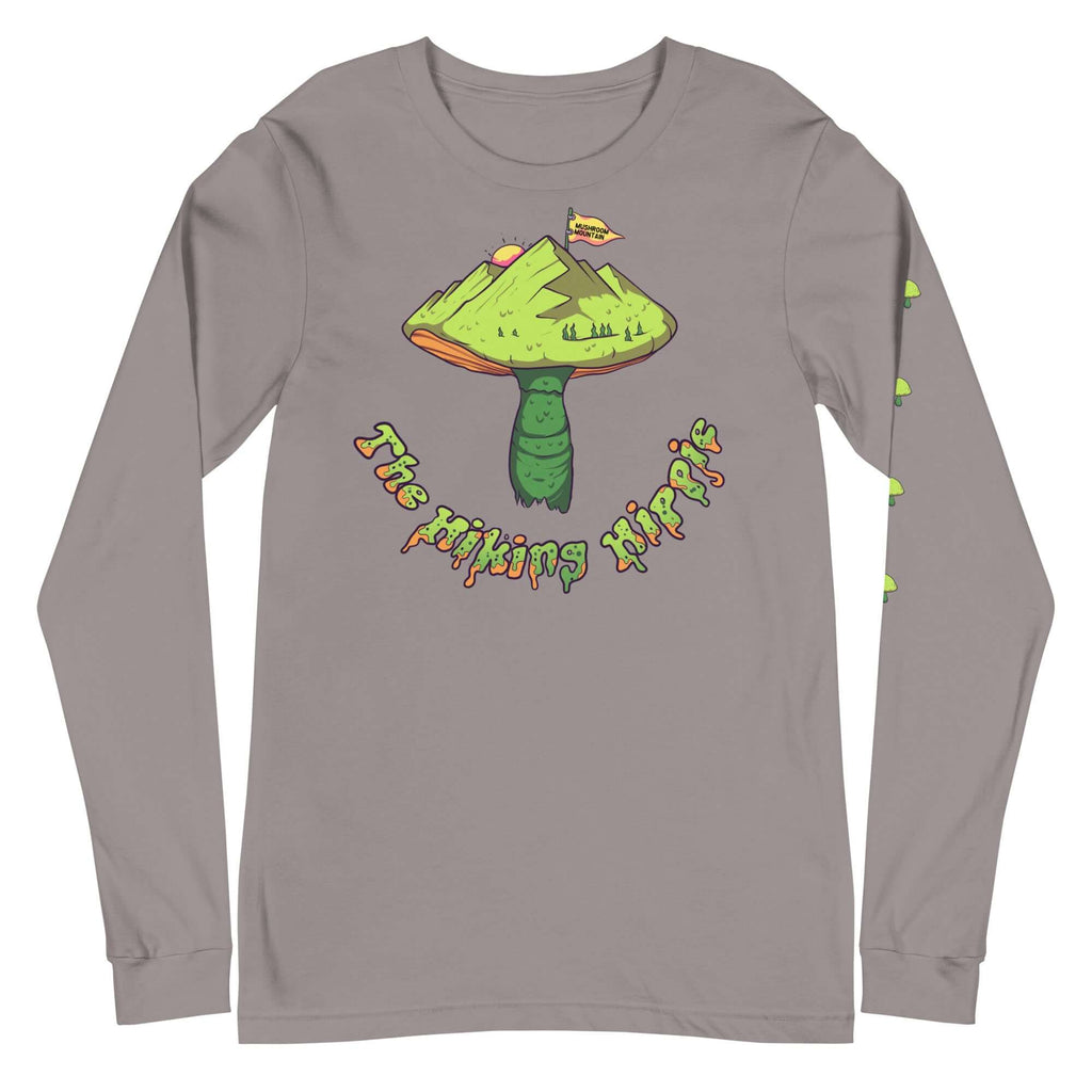 Grey Long Sleeve Mushrooms Mountain Shirt