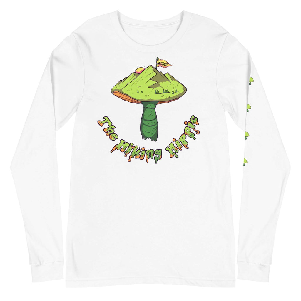 White Long Sleeve Mushroom Mountain Shirt