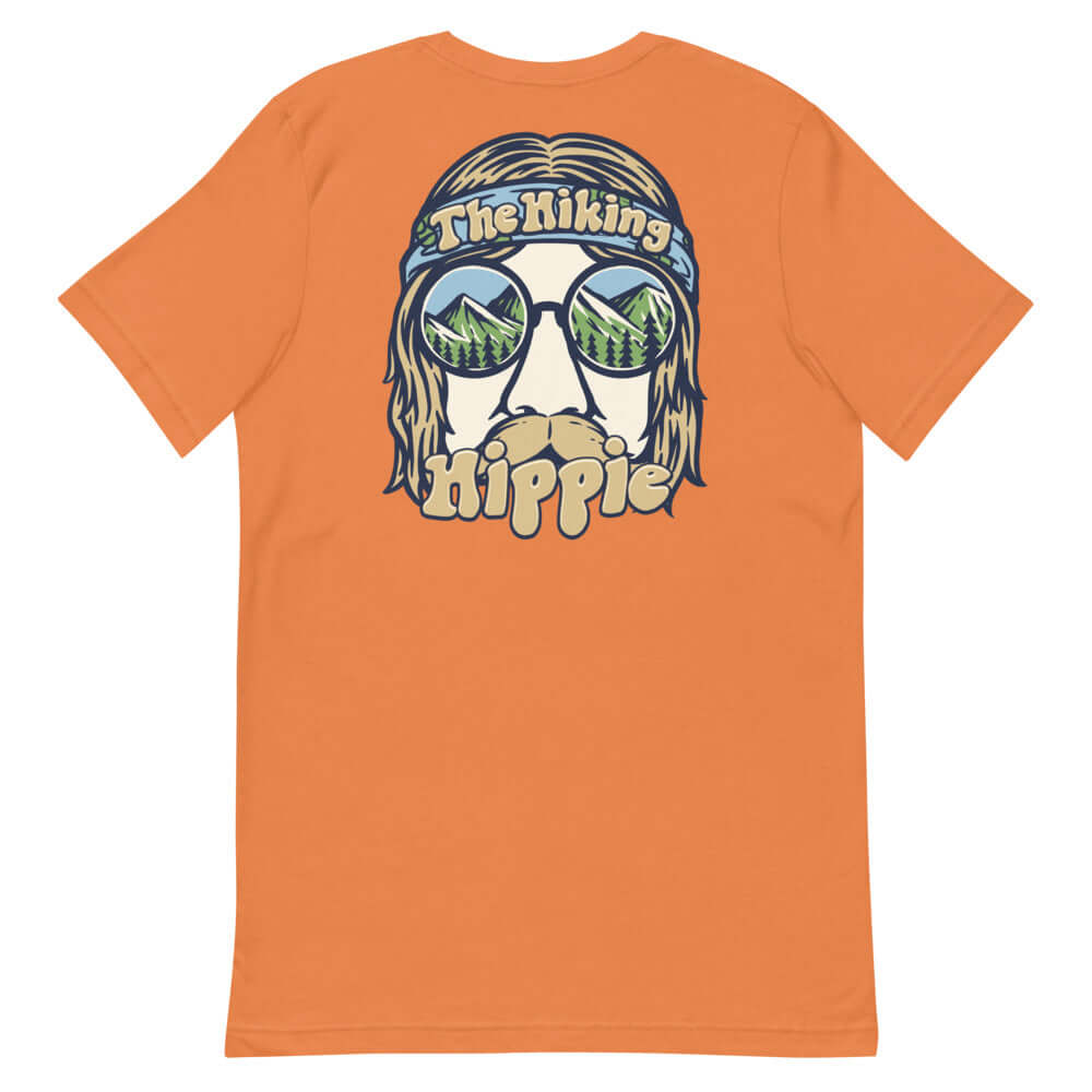 Burnt Orange Hiking Hippie Wild Man Shirt Back View