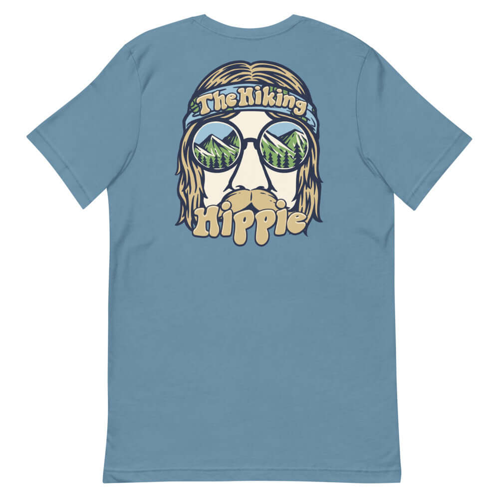Steel Blue Hiking Hippie Wild Man Shirt Back View
