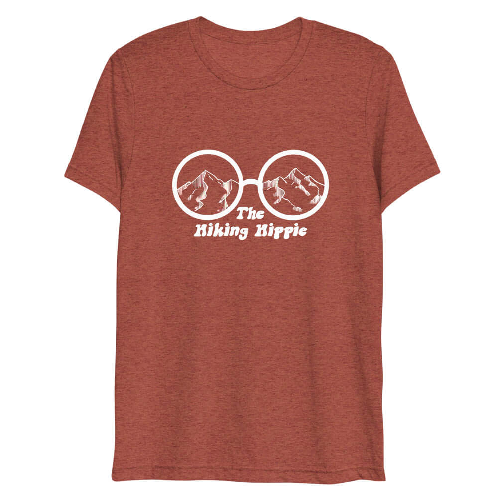 Clay Backpackers T-Shirt The Hiking Hippie Front View
