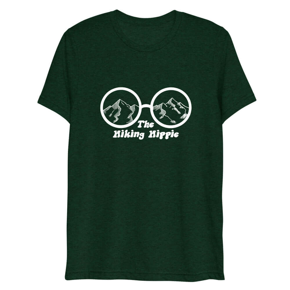 Emerald Backpackers T-Shirt The Hiking Hippie Front View