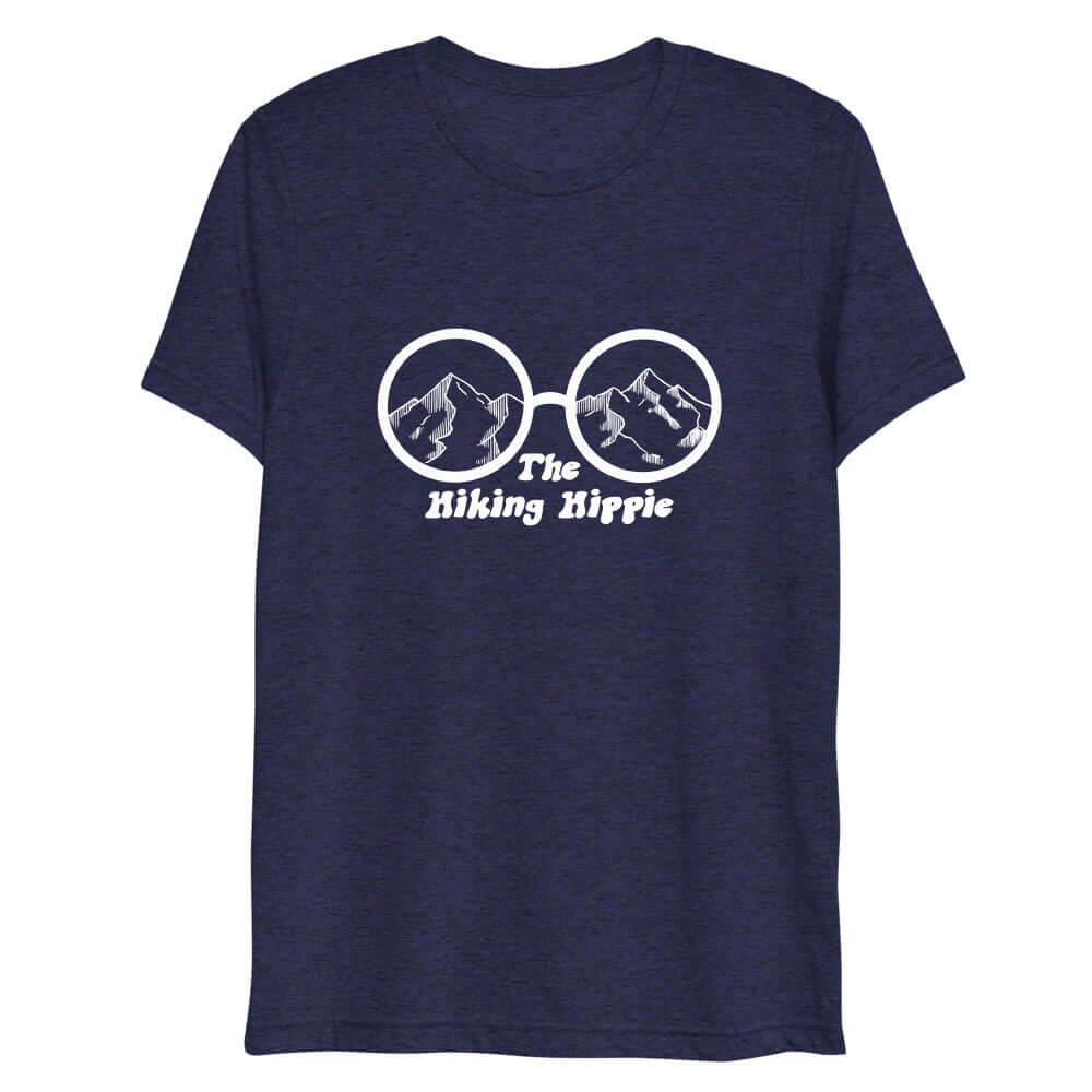 Navy Backpackers T-Shirt The Hiking Hippie Front View