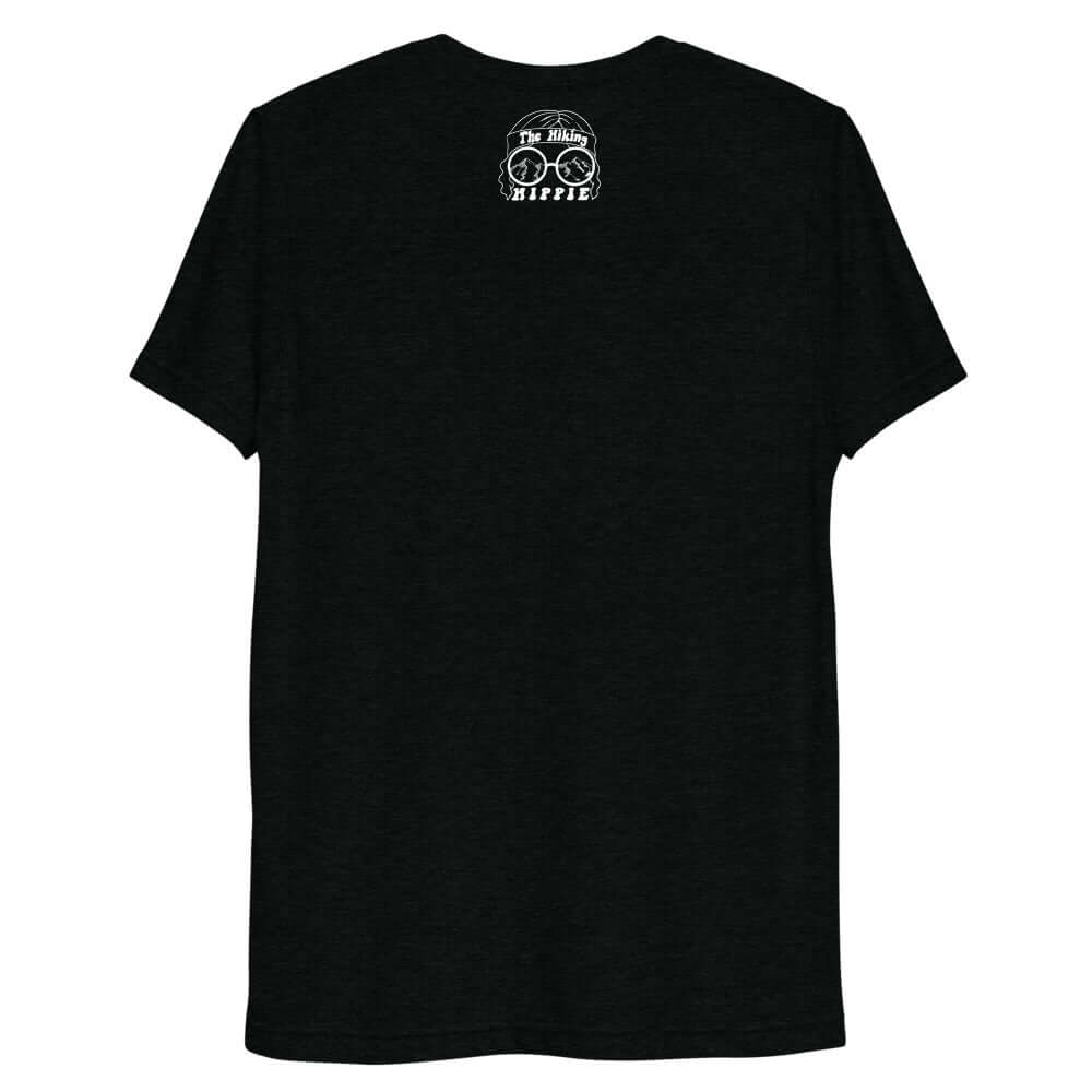 Black Backpackers T-Shirt The Hiking Hippie Back View