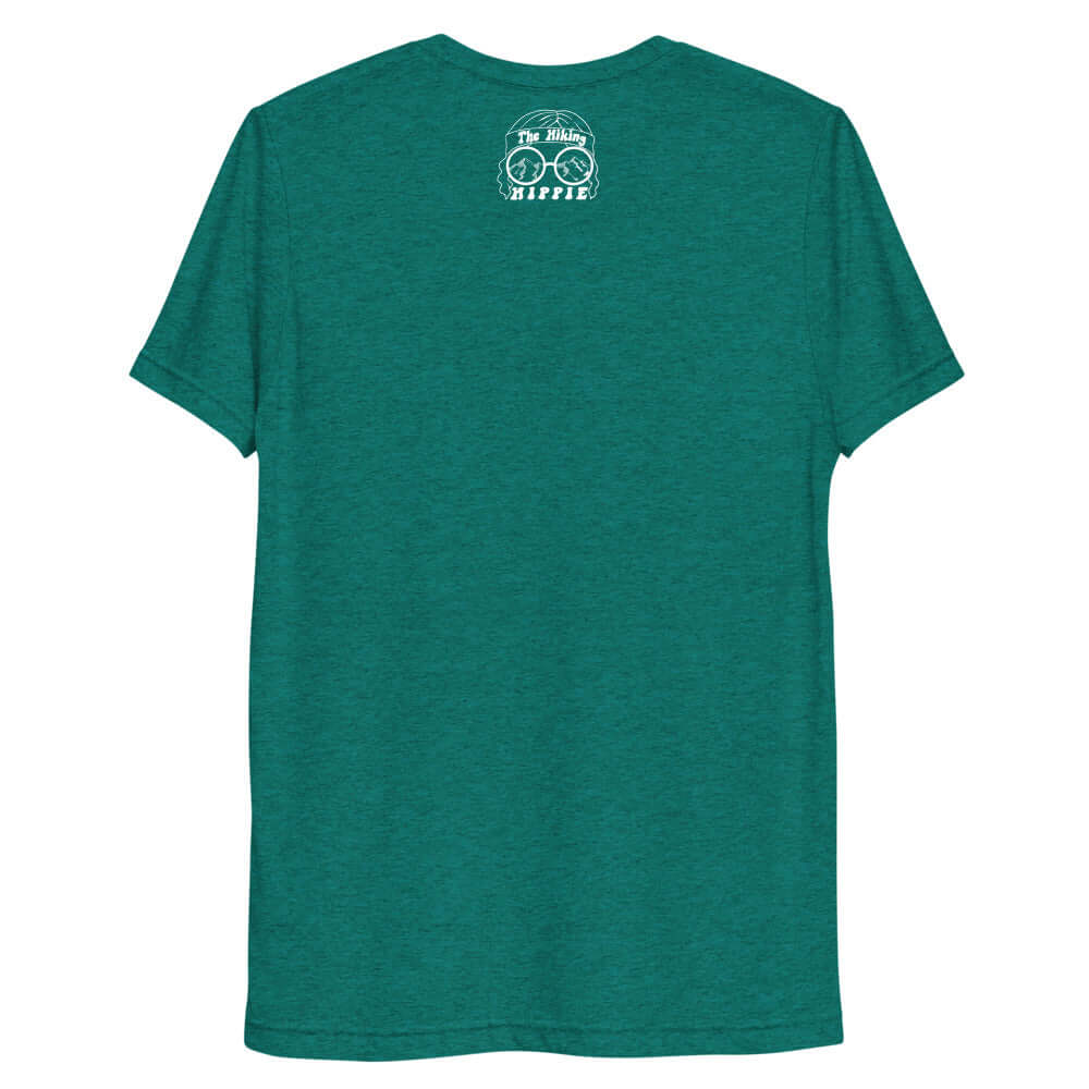 Teal Backpackers T-Shirt The Hiking Hippie Back View