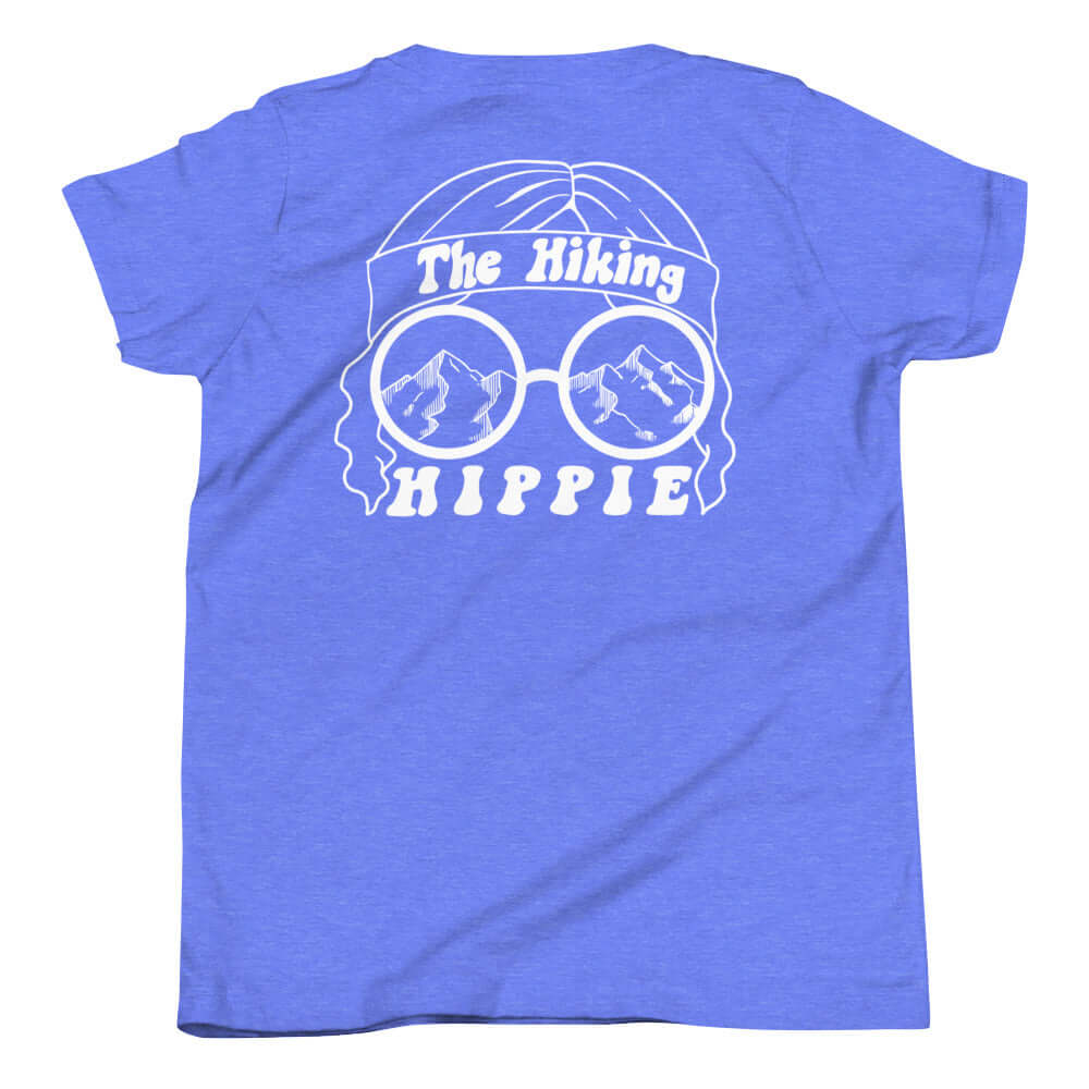 Columbia Blue Hiking Hippie Kids T-Shirt Back View