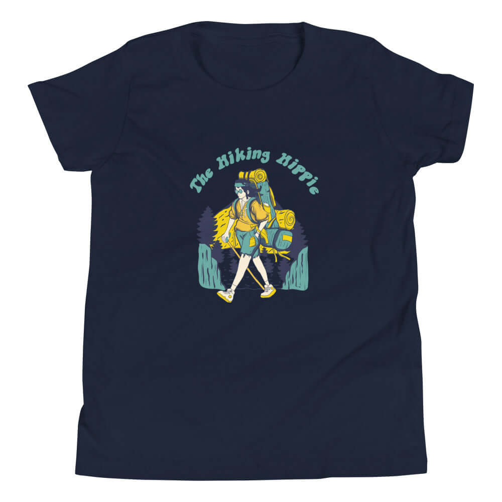 Navy Hippie Kids T-Shirt Front View