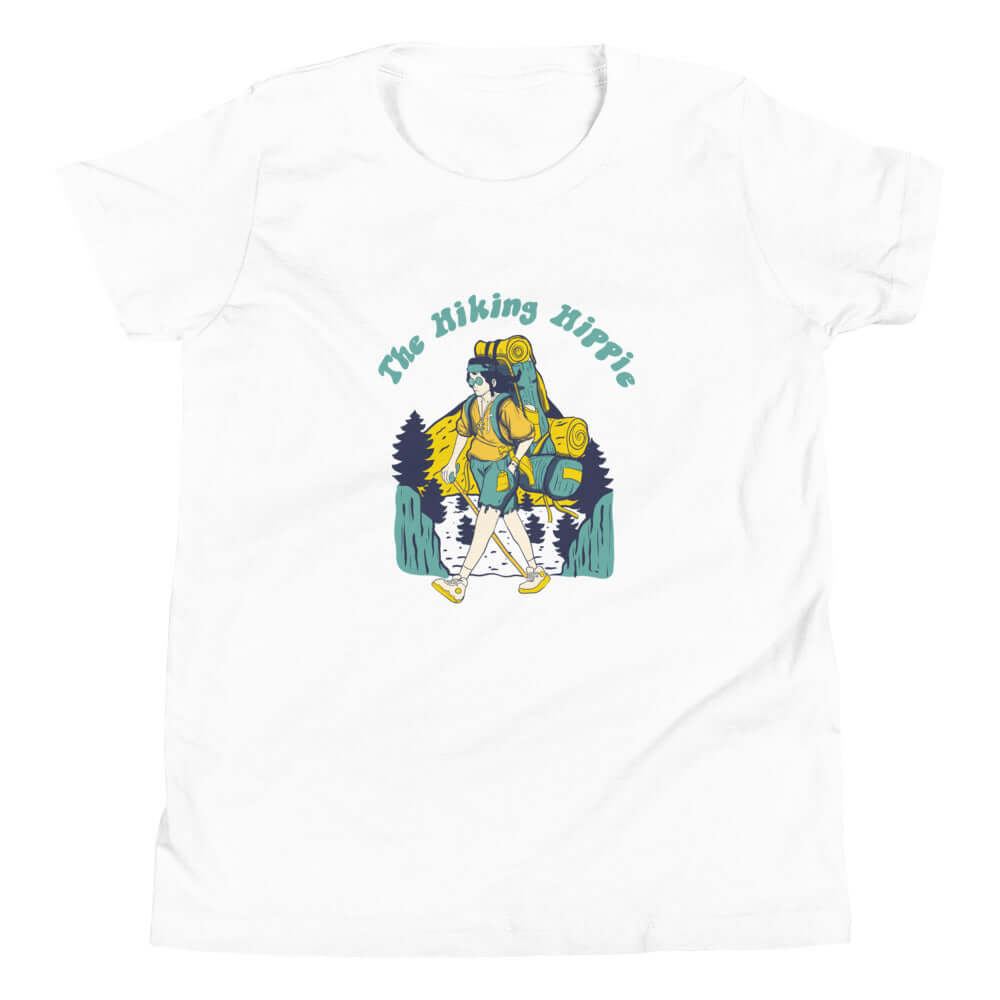 White Hippie Kids T-Shirt Front View