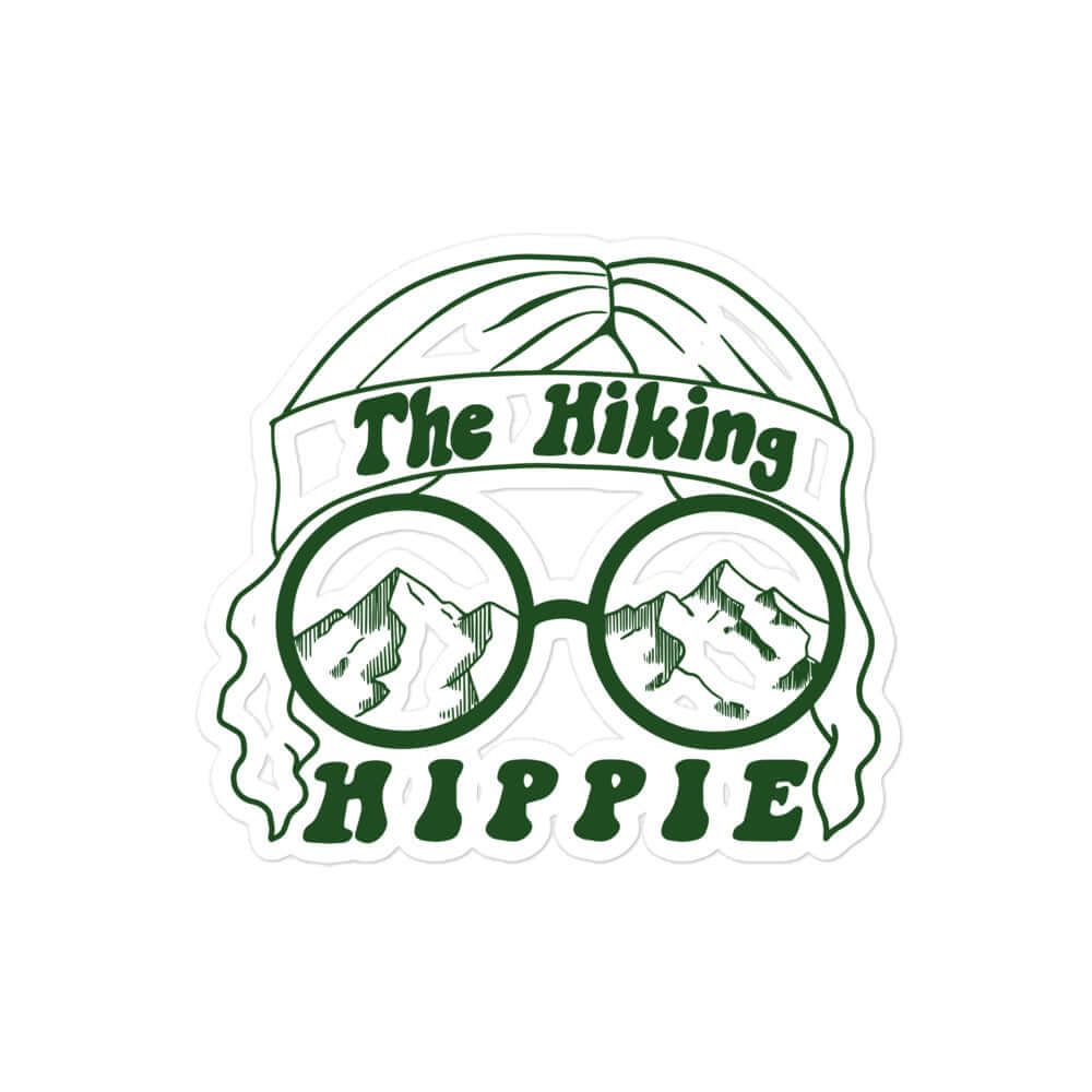 Hiking Hippie Sticker