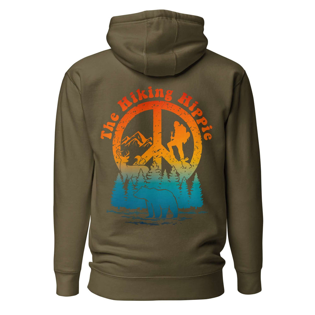 Green Peacefully Wild Hoodie